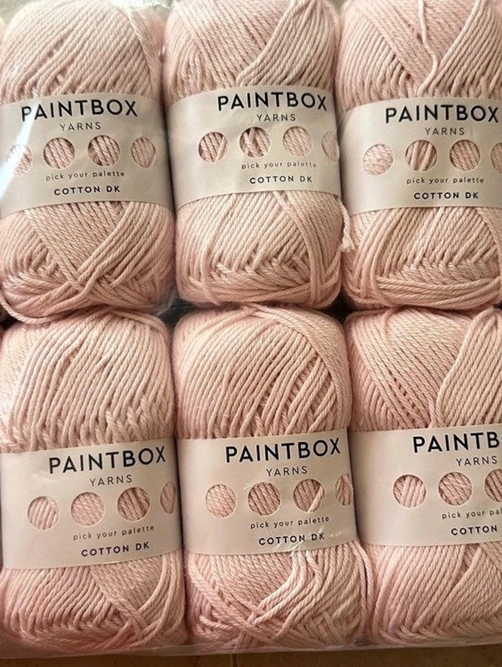 Paintbox Yarns Cotton DK Cotton Yarn 10 Skeins in Candyfloss Pink NWT